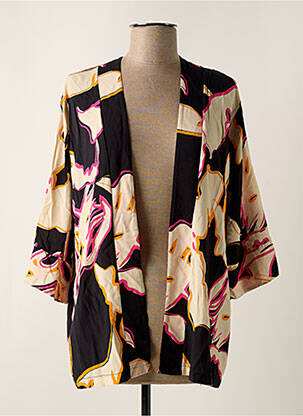 Veste kimono coupe fluide noir SCORZZO femme