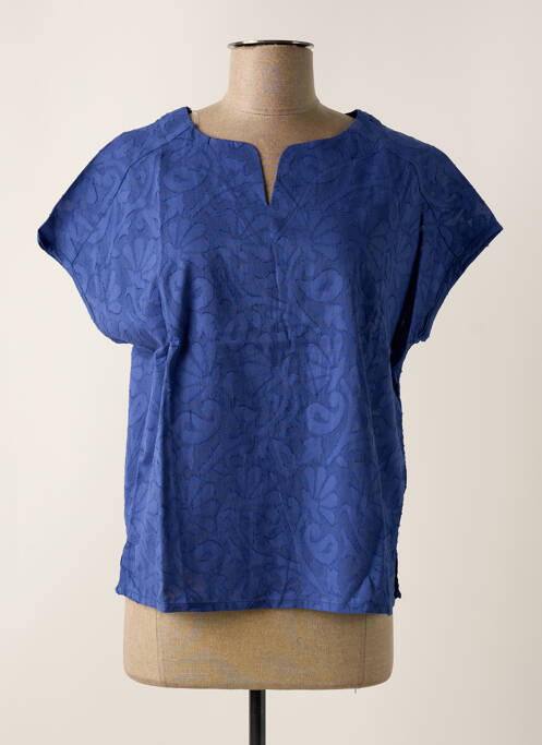 Blouse bleu CHRISTINE LAURE pour femme