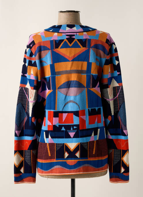 Gilet manches longues bleu IVKO pour femme