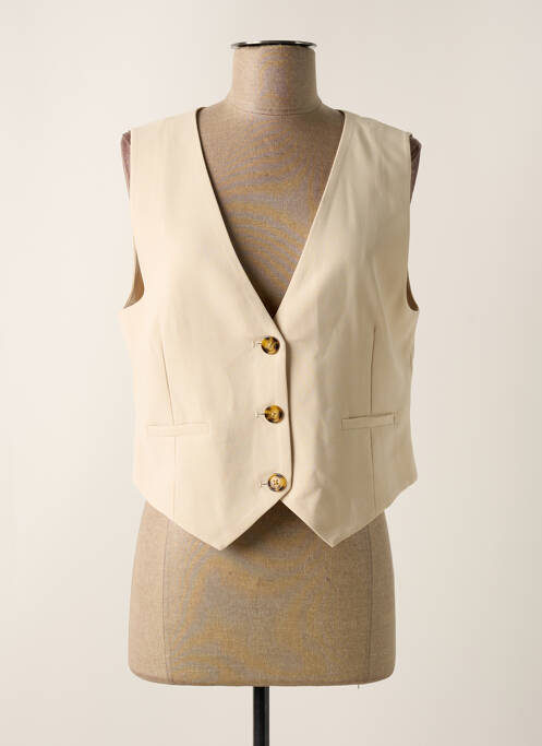 Gilet sans manche beige CREAM pour femme