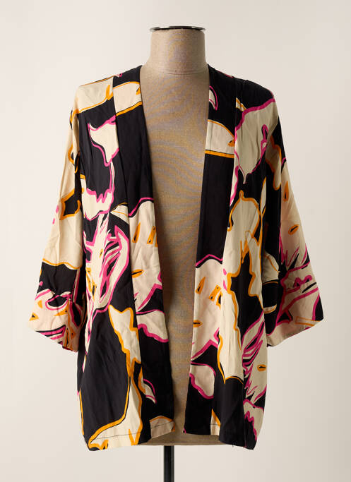 Veste kimono noir SCORZZO pour femme
