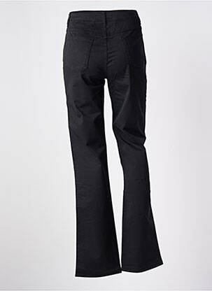 Pantalon droit fermeture zippée sous rabat boutonné noir CLOSED femme