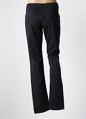 Pantalon droit fermeture zippée sous rabat boutonné noir CLOSED femme