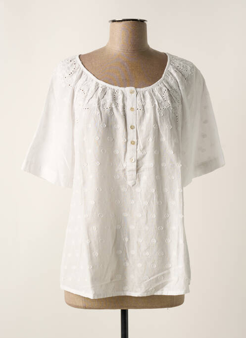 Blouse blanc CHRISTINE LAURE pour femme