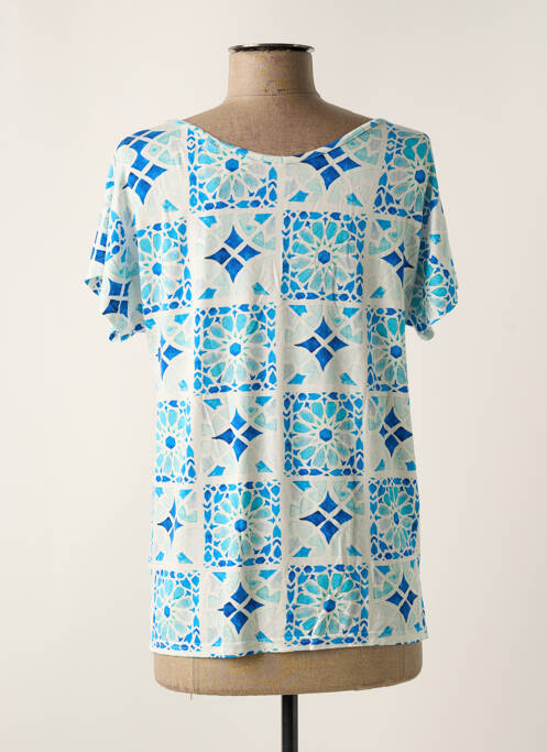 T-shirt bleu LEO & UGO pour femme