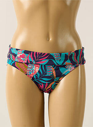 Bas de maillot de bain imprimé tie and dye culotte bleu SIMONE PERELE femme