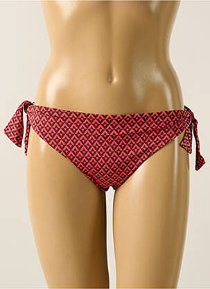 Bas de maillot de bain effet matière satinée bikini rose SIMONE PERELE femme