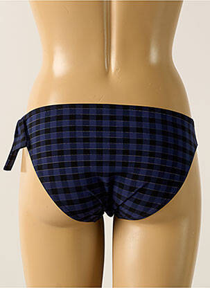 Bas de maillot de bain effet matière satinée culotte bleu SIMONE PERELE femme