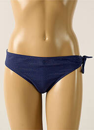 Bas de maillot de bain effet matière satinée culotte bleu SIMONE PERELE femme