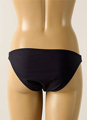 Bas de maillot de bain effet matière satinée culotte noir ANTIGEL femme