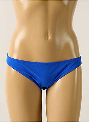 Bas de maillot de bain effet matière satinée culotte bleu ANTIGEL femme