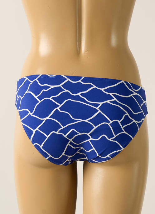Bas de maillot de bain imprimé fantaisie culotte bleu BELCOR femme