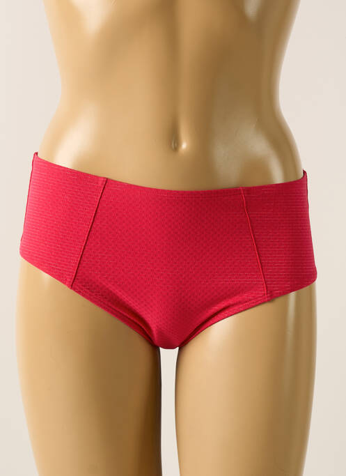 Bas de maillot de bain imprimé rayures shorty rose SIMONE PERELE femme