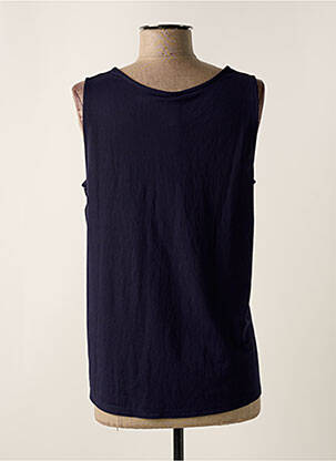 Top coupe fluide sans manche bleu SCORZZO femme