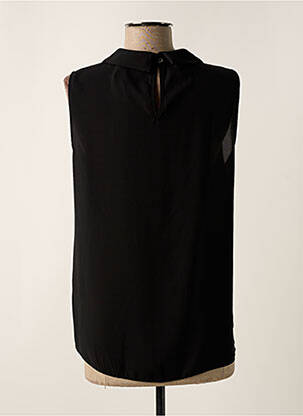Top tissage crêpe sans manche noir RINASCIMENTO femme