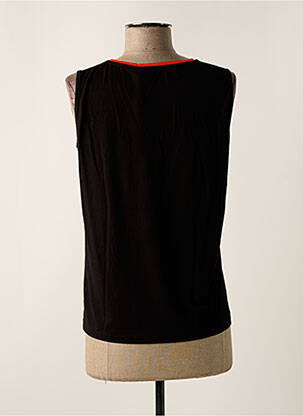 Top stretch sans manche noir POUPEE CHIC femme
