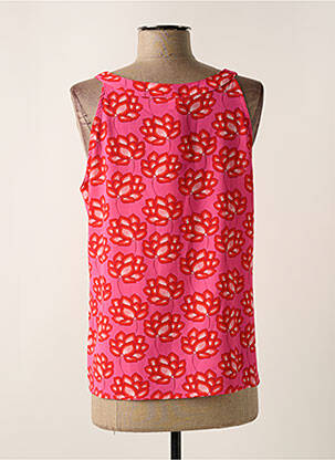 Top coupe fluide sans manche rose SIGNE NATURE femme