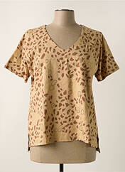 T-shirt beige LEO & UGO pour femme seconde vue