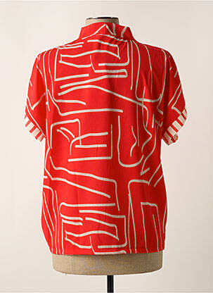 Blouse manches courtes manches courtes rouge SIGNE NATURE femme