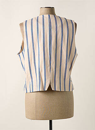 Gilet sans manche coupe cintrée rose ANDAM femme