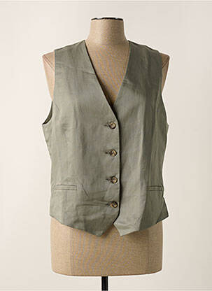 Gilet sans manche poches gris ANDAM femme