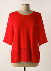 Blouse rouge LEO & UGO pour femme seconde vue