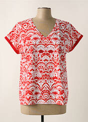 T-shirt rouge LEO & UGO pour femme seconde vue