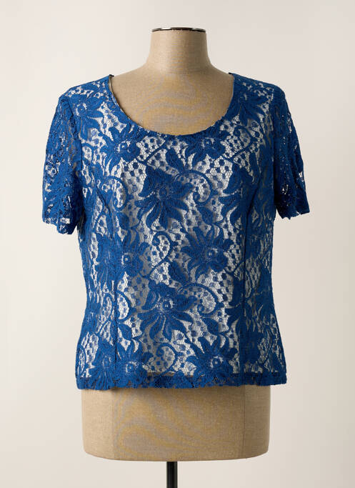Top manches courtes manches courtes bleu ANNE KELLY femme
