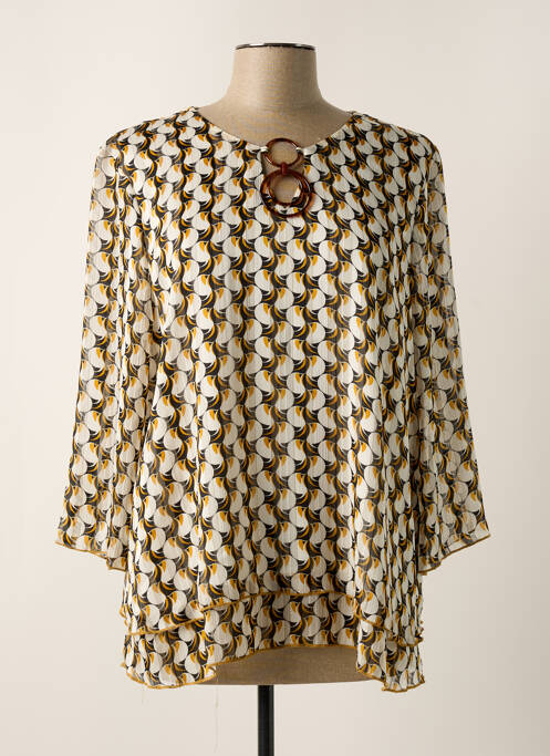 Blouse jaune CHRISTINE LAURE pour femme