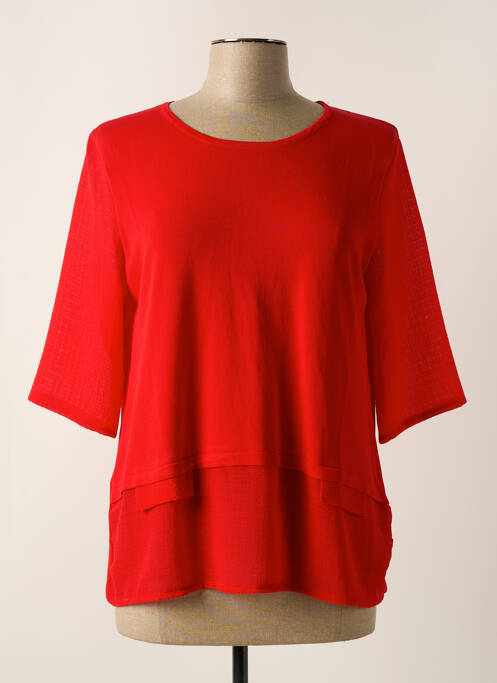 Blouse rouge LEO & UGO pour femme