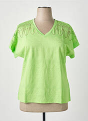 T-shirt vert LEO & UGO pour femme seconde vue