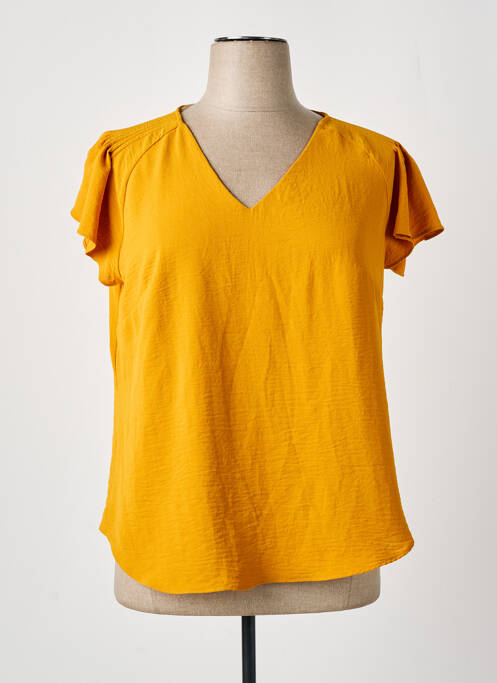 Blouse orange TINTA STYLE pour femme