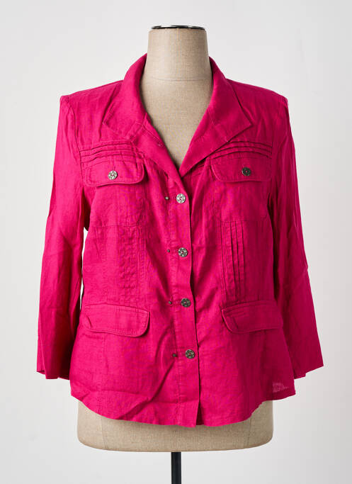 Veste casual rose CHRISTINE LAURE pour femme