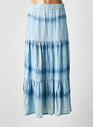 Jupe longue taille haute bleu K-DESIGN femme