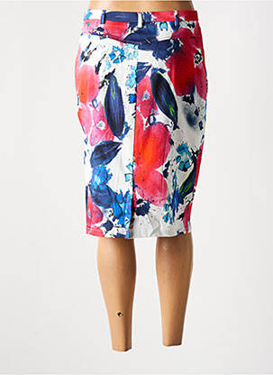 Jupe mi-longue taille haute blanc FRANCE RIVOIRE femme