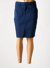 Jupe mi-longue taille haute bleu CREAM femme