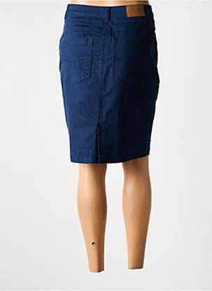 Jupe mi-longue stretch bleu CREAM femme