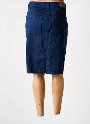 Jupe mi-longue stretch bleu CREAM femme