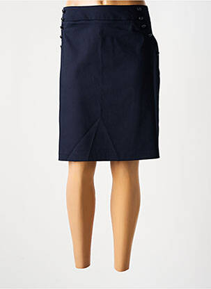 Jupe mi-longue stretch bleu EVA KAYAN femme
