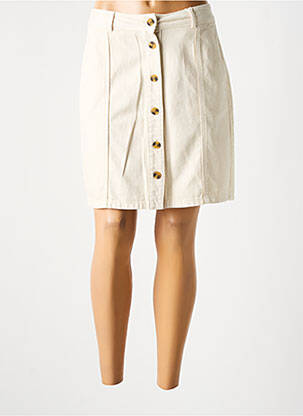 Jupe courte poches beige C'EST BEAU LA VIE femme