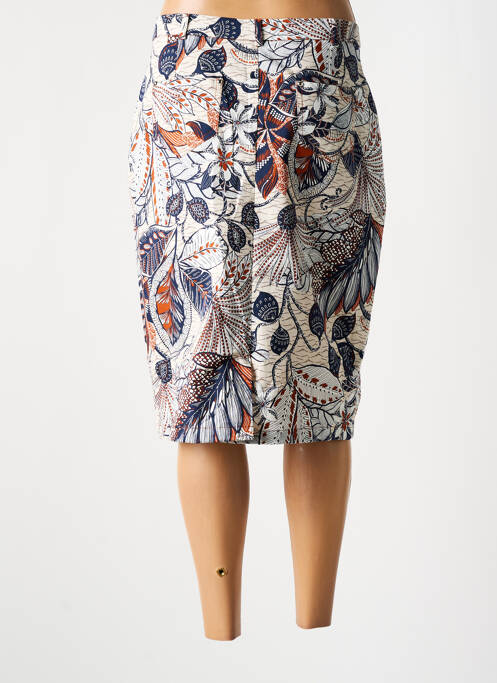 Jupe mi-longue beige MERI & ESCA pour femme