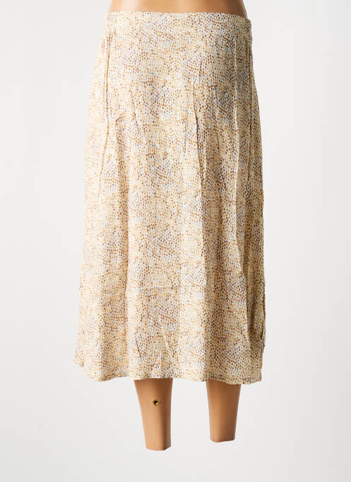 Jupe mi-longue beige SIGNE NATURE pour femme