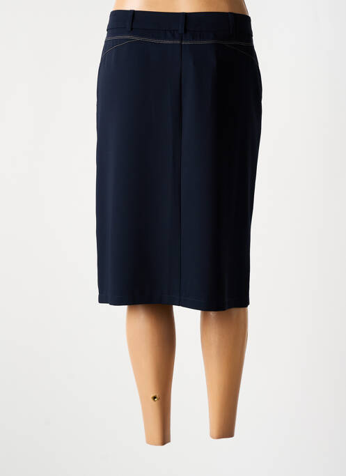 Jupe mi-longue bleu CHRISTINE LAURE pour femme