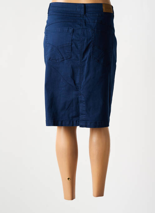 Jupe mi-longue taille haute bleu CREAM femme
