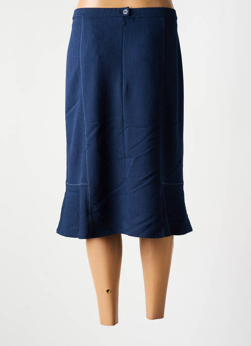 Jupe mi-longue bleu FRANCE RIVOIRE femme