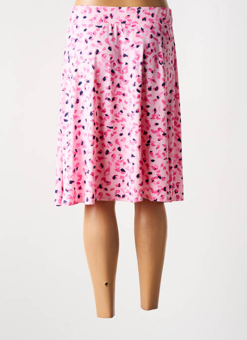 Jupe mi-longue rose MARBLE pour femme