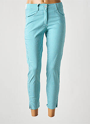 Pantalon 7/8 taille élastique taille normale bleu EAST DRIVE femme