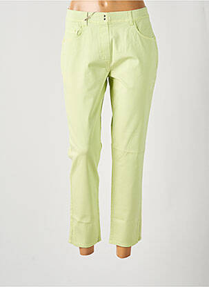 Pantalon 7/8 stretch taille normale vert EAST DRIVE femme