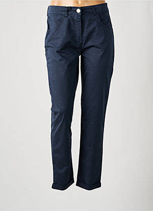 Pantalon slim taille élastique taille normale bleu EAST DRIVE femme