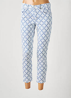 Pantalon 7/8 stretch taille normale bleu ANGELS femme